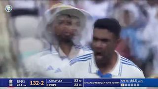 Pope out england 3rd wicket gone