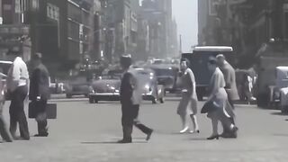 Looking 78 years back in time ???? New York City in 1945 ???????? #newyork #historical #colorized
