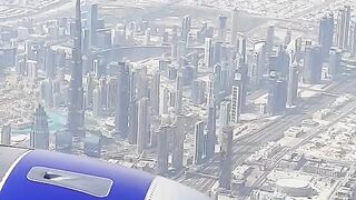 Burj khalifa From Flight - beautiful and amazing View Of Burj Khalifa