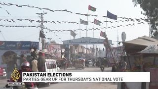 Pakistan elections: Parties gear up for Thursday's national vote