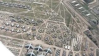 The World's largest Aircraft Boneyard located in Arizona where military and government aircraft are stored