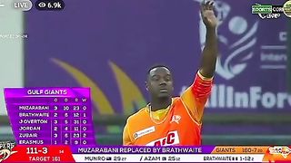 Azam Khan vs brathwaite in IL T20