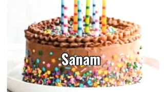 Happy Birthday video sanam name