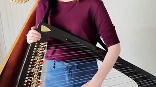 Cool performance of the hit by Muse on the electric harp