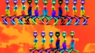 Funny alien dance challenge dame tu cosita