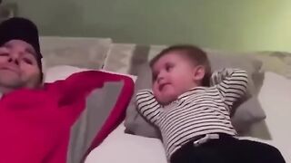 Babies emulate everything we do ❤????