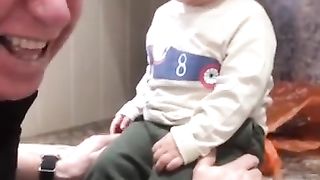 Laughing Grandson so Funny