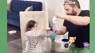 Funny and Cute Dad and Daughter moments