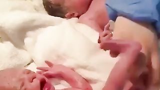 The first moments of the little angel's life ❤