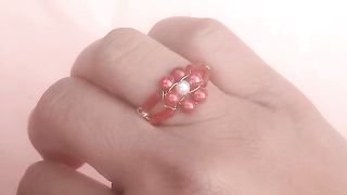 How to make pearl beaded Ring
