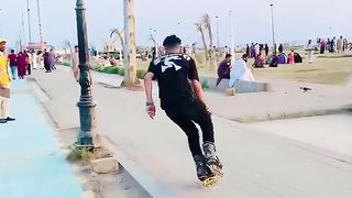 Skating lover ❤️ #freestyle #skating #stunts #youngskater