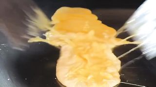 Hamburger steak and omelet
