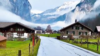 Switzerland 4K - Lauterbrunnen - The Most Beautiful Village in Swiss - 7
