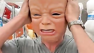 When she sees his head! ????