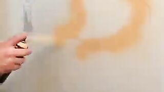 Dad Turns Kid's Scribble on Wall into Work of Art! ????????