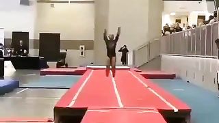 Athlete jumped