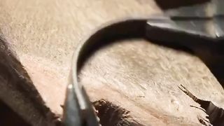 Process of making a ring shaped like a mask