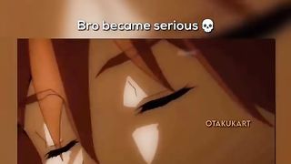 Bro became serious ???? #animeedits #animememes #anime