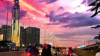 The sunset is so beautiful, you are so beautiful，I miss you so much.