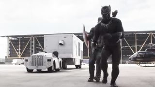 You Have a Metal Arm?" Airport Battle Scene - Spiderman