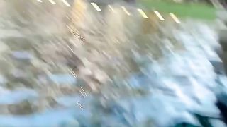 The athlete’s hair stuck in the net!