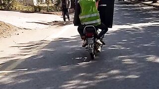 Great jugaad on bike #viral