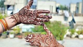 Beautiful and easy mehndi design|mehndi ka design