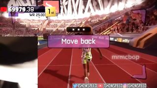 IShowSpeed everytime he has drop-kicked, dived or jumped into his setup