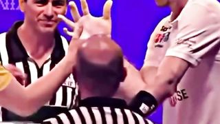 Matthias Schlitte is a German arm wrestler known for his strength and unique huge arm