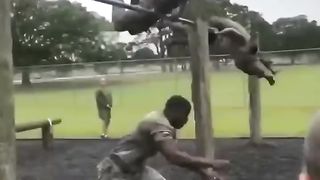 Marines compete in INSANE Obstacle Course ????????