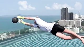 Different types of goalkeepers on vacation