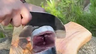 Cooking Bonito Fish on the Rock ????