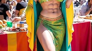 AI LookBook Muscle Girl ｜ Girl Flexing Biceps ｜ Female Biceps #fitness(38)