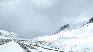 Khunjrab Pass Pakistan China Border in Winter.#nature #gilgit #beautyofpakistan #nature #tourism #nature