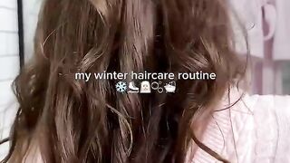 my in-depth winter haircare routine #haircareroutine #hairwashday #hairwash #aesthetic