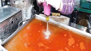 bolo de arroz picante - Korean Street Food