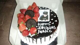 Fruit Cake With Strawberry Chocolato..Wow What a Marvelous Cake