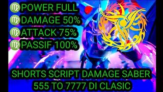 script damage one hit saber mobile legends terbaru 2023