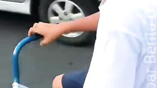 sepedah roda dua tanpa sambungan batang sepeda