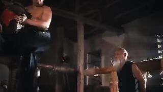 Kunfu training with sifu