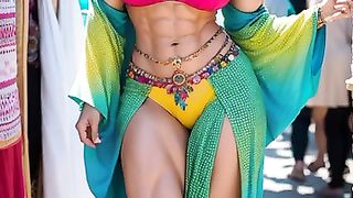 AI LookBook Muscle Girl ｜ Girl Flexing Biceps ｜ Female Biceps #fitness(40)