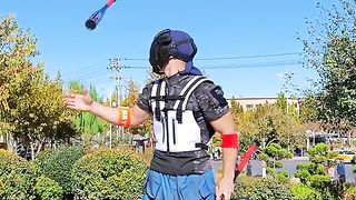 Baseball Ninja with Crazy bat swinging skills