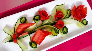#beautiful ???? Ribbon ????????️ design ???? with ???? vegetables