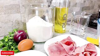 No Yeast No Problem! Try This Mouthwatering Cheesy Egg and Ham Flatbread.