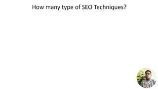 3 How many type of SEO Techniques