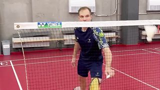 Trick shot badminton verry good