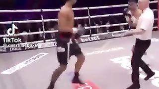 Bro humiliated his rival so hard the referee had to step in.