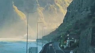 Road from Seixal to Sao Vicente, Portugal.