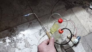 How to make a high temperature gasoline burner - Gasoline torch.