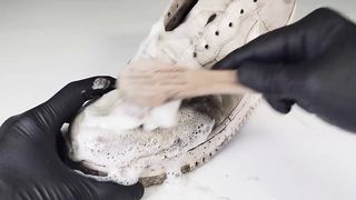ASMR Mudded Nike Sneakers Cleaning 4K #asmr #relaxing #satisfying